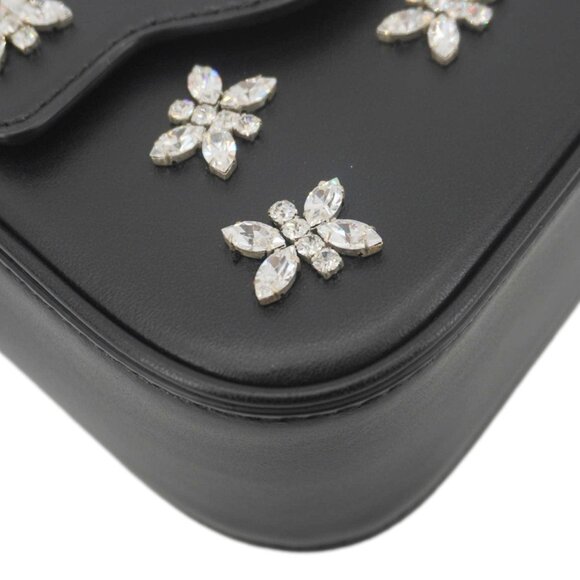 Versace La Medusa Mini Embellished Leather Top Handle Shoulder Bag Black - Picture 10 of 15